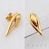 GOTHIC SCULPTURAL TEARDROP 316L SURGICAL STEEL EARRING